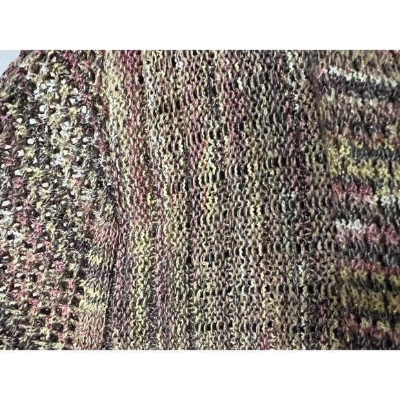 Krazy Kat Brown Gold One Button Cardigan Sweater XXL - Picture 6 of 8